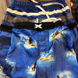 boys size 8/10 swim trunks (5) & swim shirt size 8